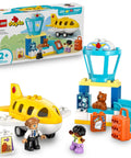 First Airport Playset For Toddlers And Preschoolers With Airplane And Airship Mini Airport Runway Educational Pretend Play