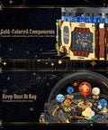 Totally Kid Friendly Solar System Building Kit For Ages 8 To 12 With 967 Pieces STEM Project Gear Driven Orrery Glowing Sun Rotating Planets 360 Clear Dome Music Box Transparent Dome Desk Decor For Boys And Girls, gold brick model