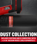 Close-up view of the dust collection bag for 20V Max Cordless Detail Sander Tool Only With Pro-Grade Power And Variable Speed 9,000-12,000 OPM.