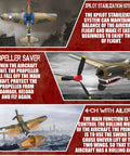 4 Channel RC Airplane For Beginners Ready To Fly With Xpilot Stabilization System And One Key Aerobatics P 40 Warhawk Style