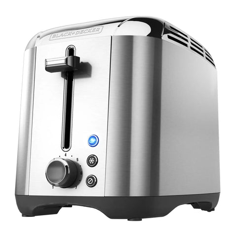 2-Slice Stainless Steel Toaster With Extra Wide Slots Rapid Toast Technology Sleek Countertop Design Perfect For Bagels And Thick Bread
