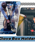 Two Pack Under Vehicle Inspection Mirrors With Telescoping Handle And Integrated Light, 12 Inch Diameter, in use