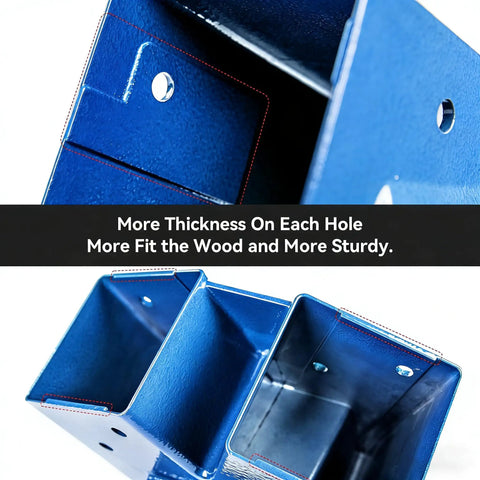 Heavy Duty Swing Set Brackets Kit With 2 Blue A Frame Brackets And 4 Swing Hangers For Backyard Playground Mounting Hardware Included Built From 100 Percent Aluminum Alloy One Piece Mold Technology No Joints Waterproof And Dustproof Built To Last