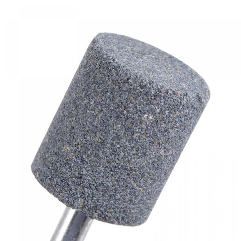 Pro Grade Fifteen Piece Abrasive Mounted Stones Set With One Quarter Inch Shank And One Inch Cylindrical Corundum Grinding Heads For Engraving
