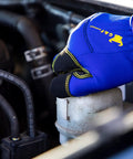 Heavy Utility Work Gloves Large Three Pack Tough As Nails Construction Landscaping Job Site Flex Fit Breathable Palm gripping engine component
