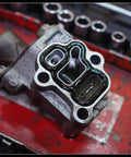 Honda VTEC Solenoid Gasket Spool Valve Filter Screen Kit With O Ring Pack Of 3 Direct Bolt On Durable Black Material on red surface