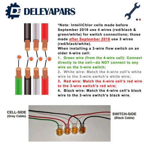 Upgraded 520736 Flow Switch Sensor With Metal Flap For Pool Chlorinator Cells Compatible With Pentair IntelliChlor IC15 IC20 IC40 IC60 3 Wire And 4 Wire Systems Great Replacement Part wiring diagram