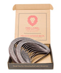 60 Grit Aluminum Oxide Air File Sanding Belts 1/2 X 18 Inches, 20 Pack Heavy Duty in box for weld removal, metal grinding
