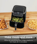 Game Changer 5 Quart Air Fryer With 5In1 Cook Functions For Insanely Crispy Results At 1750 Watts Leveraging Air Crisp Superheated Tech to roast vegetables and cook chicken nuggets.