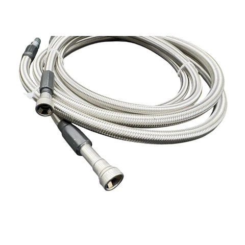 Upgrade Your Diesel Ride With These Premium Replacement Fuel Lines Tailored For Chevy Silverado 2500HD GMC Sierra 2500HD Classic 6.6L Extended Cab Trucks, stainless steel braided fuel hose.