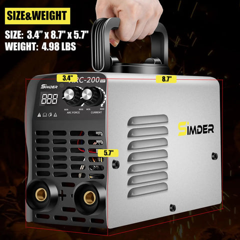 Ultra Portable 110V Mini Stick Welder For DIY Home And Auto Projects Lightweight 3.55 Lb IGBT Inverter Arc Welder