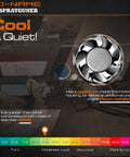 Cooling fan of Quiet Airbrush Compressor With 3L Metal Tank, Oil Free, Pro Grade One Sixth HP 110V Motor, Dual Cooling Fans, 47dB Noise