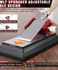 All In One Honing Guide With Whetstone For Woodworking, Upgraded Centering Sharpening Jig, showing adjustable angle design