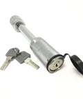 Heavy Duty Trailer Hitch Lock 5 By 8 Inch Receiver Pin With Two Keys Chrome Finish, Locking Hitch Pin For Cars, Trucks And Trailers