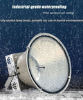 400W LED Construction Site Light, 6000K White Light Outdoor Flood Light under rain showcasing IP66 waterproof design.