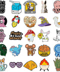 Dope And Super Cute Enamel Backpack Pins Bulk Set Loaded With Funny Anime Series Designs For Slaying Your Daily Outfit Premium Zinc Alloy Clasp For Backpacks Jackets And Helmets, colorful mix of soft enamel pins.