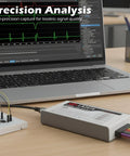 Usb Logic Analyzer With 16 Channels And 2 Pwm Channels 200MHz Sampling Rate Pc Software For Windows Mac Os And Linux Cross Platform Compatibility That Makes Debugging A Breeze connected to laptop for signal analysis