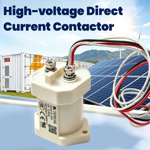 Rock Solid Heavy Duty High Voltage Direct Current Contactor 1000VDC 100 Ampere SPST Normally Open Switch for solar applications.