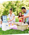 Family outdoor picnic with Desk Water Dispenser For Home And Office A Dope Mini Jug Water Cooler With Cold Faucet Ideal For Bottled And Mineral