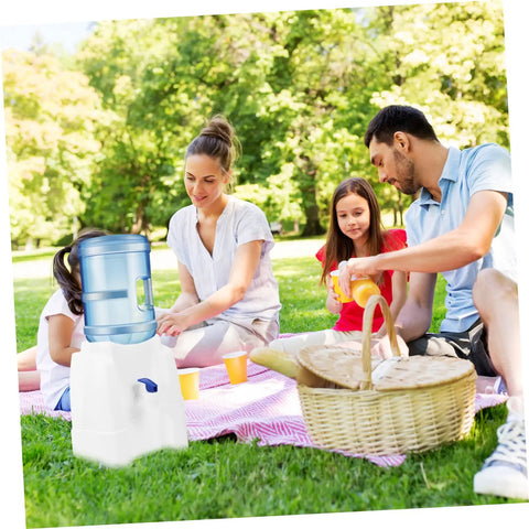 Family outdoor picnic with Desk Water Dispenser For Home And Office A Dope Mini Jug Water Cooler With Cold Faucet Ideal For Bottled And Mineral