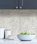 Black Ink Abstract Peel And Stick Wallpaper From Scott Living Self-Adhesive Removable Wallpaper Safe For Walls With No Residue