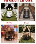 Image showcasing Heavy Duty Folding Table Cart With 5 Inch Swivel Wheels 1800 Lbs Load Capacity Transports 10 Banquet Tables