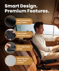 Feel The Ultimate Comfort With This Doctor Approved Memory Foam Seat Cushion Designed For Office Chairs And Cars To Crush Tailbone Pain