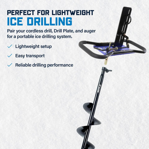 K-Drill and Strikemaster Lite-Flite To Drill Plate Adapter For Power Auger Setup Built Tough Corrosion Resistant Steel