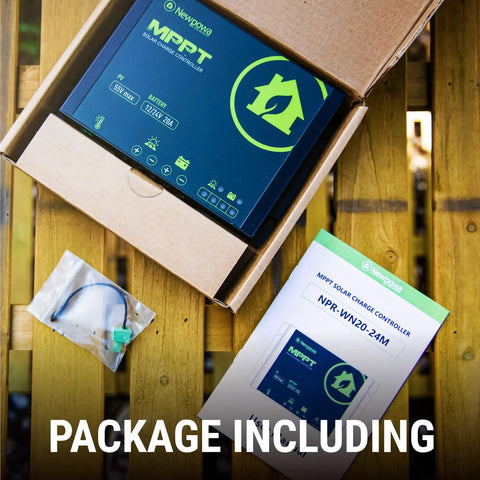 Package contents of 20A MPPT Solar Charge Controller For 12V 24V Systems Off Grid Battery Management With LED Indicator