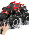 Amphibious RC Monster Truck 1 16 Scale All-Terrain Off-Road Beast High Speed Electric Car in water with remote control use