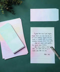 Chic Letter Paper Set With Envelopes 8.18 By 5.5 Inch Size 30 Letter Sheets And 18 Envelopes Six Floral Pastel Designs displayed