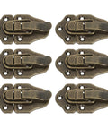 Top Shelf 6 Piece Bronze Toolbox Toggle Latches With Catch And Hasp Hardware For Wood Boxes Cabinets And Tool Cases close-up view
