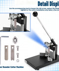 R3 And R5 Corner Rounder Blade Set For Manual Corner Rounder Cutter Machine with tools and assembly instructions visible