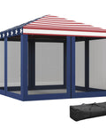 10x10 Pop Up Canopy Tent With Netting And Carry Bag Instant Gazebo Screen House For Backyard Patio And Camping Height Adjustable