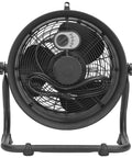 Front view of Built Tough 14 Inch Drum Fan Delivers 2300 CFM High Velocity Air For Industrial Spaces with 4-speed settings