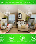 E12 Candelabra LED Bulbs Dimmable 4000K Natural White 60W Equivalent Type B Light Bulb for chandeliers comparison image