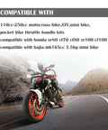 Throttle Cable Kit With Twist Throttle And 47 Inch Cables For 22mm Handlebars Universal Motorcycle in mountain road scene