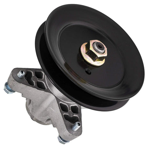 Heavy Duty Spindle Replacement For Cub Cadet And MTD Lawn Tractors RZT 50 LT1050 And LGTX LTX Series, metal spindle with pulley