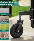 Heavy Duty Gate Wheel 8 Inch Gate Wheels For Wooden And Metal Tube Gates Spring Loaded Gate Caster With 600 Lbs Capacity