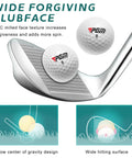 Wide forgiving clubface of Women's 12 Piece Golf Club Set With 460cc Driver Four Woods Including Hybrid Seven Irons 5 PW SW Putter