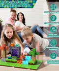 Children playing with 150 Piece Magnetic Blocks Set With 6 Base Plates, Magnetic Building Kit For Kids, STEM Toy for Toddlers
