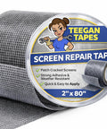 Roll of Teegan Tapes with Screen Repair Patch Kit With Fiberglass Mesh And Strong Adhesive For Window And Door Screens, 2x80 inches