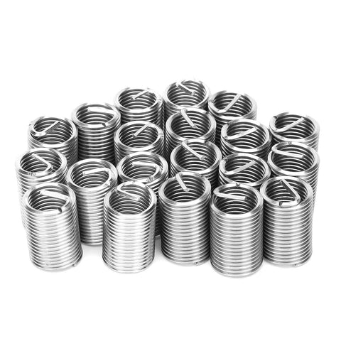 20Pcs Wire Thread Inserts Kit For M12 By 1.5 Threads, Stainless Steel Helical Screw Repair Sleeves, 304 Grade Durable Thread Repair Tool Set