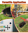 16 Inch Water Meter Key With Heavy Duty Steel T Handle Four Way Universal Cross Key used for city meters and hydrants.