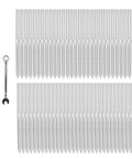 Stainless Steel Cable Railing Kit With Swage Lag Screws, Wrench And Drill Bit - No-Fuss 60-Piece Complete Hardware Set