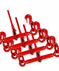 Four Pack Ratchet Chain Binders Beefy Heavy Duty 1/4 To 5/16 Inch Load Binders For Flatbed Truck Trailer Hauling Easy Ratchet