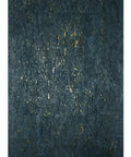 Top Shelf Natural Cork Wall Covering In Dope Navy Blue With Shiny Gold Metallic Vibes Solid Removable Washable Texture Heavy Duty Unpasted Game Changer Basement Ready Upgrade 3 Ft By 24 Ft Roll close-up of navy blue cork with gold flecks