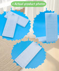 HEPA filters from Replacement Side Brush And HEPA Filter Kit For M210 Series Robotic Vacuums, shown on a blue background.