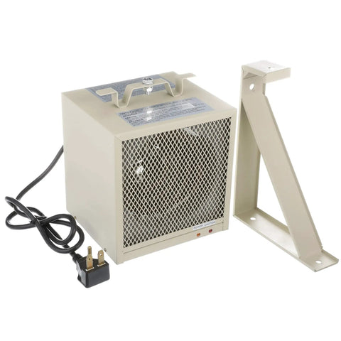 HF5848TC Beefy Garage And Workshop Portable Heater with fan forced heat, wall bracket, and power cord