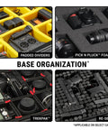 Interior view of 1650 Hard Case with customizable Pick N Pluck foam for cameras, electronics, and gear organization.